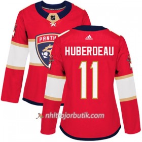 Dame Ishockey Florida Panthers Tröja Jonathan Huberdeau 11 Adidas 2017-2018 Röd Authentic